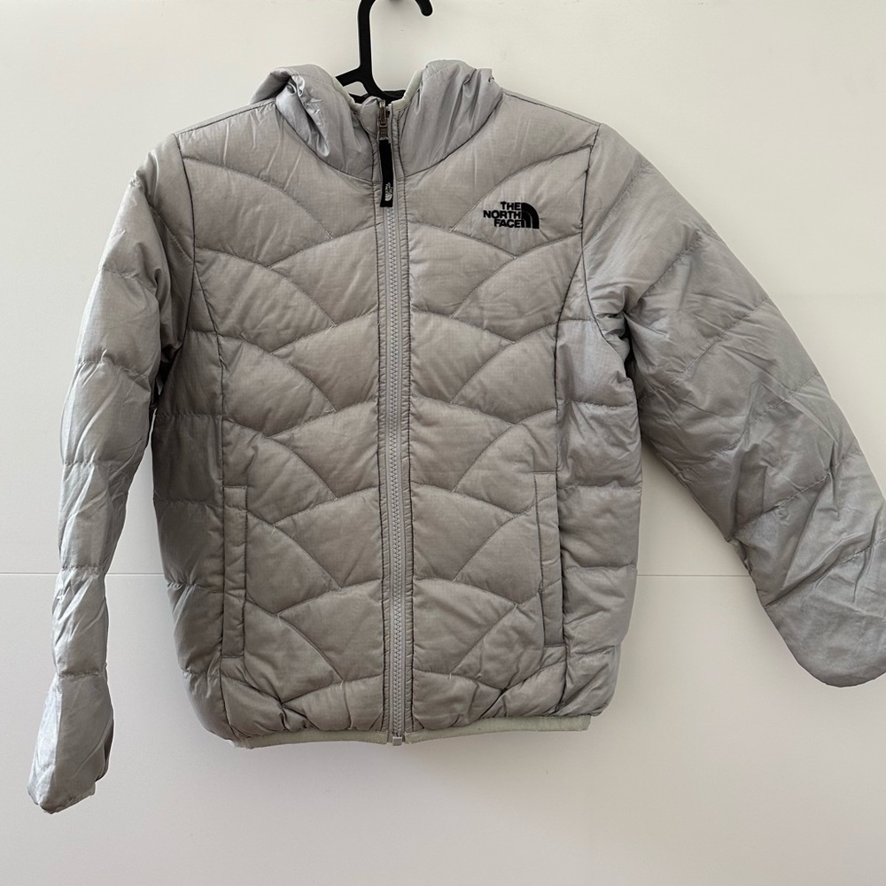 The North Face Kids Silver Puffer Jacket